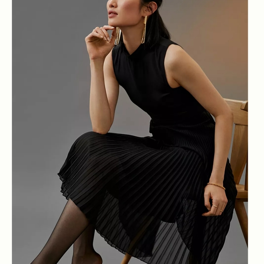 Let Me Be Mock Neck Midi Dress. NEW WITH TAG